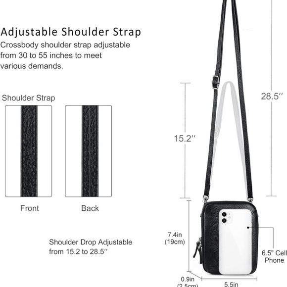 Leather crossbag - Picture 3 of 12